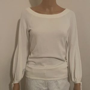 WHBM Poet sleeve boat neck sweater